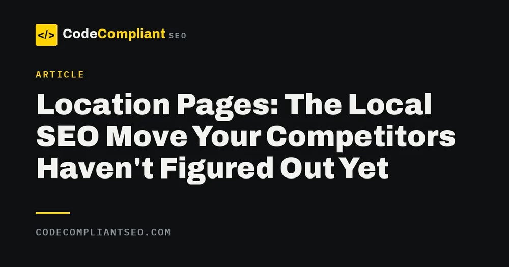 How per town location pages multiply a contractor's local SEO reach